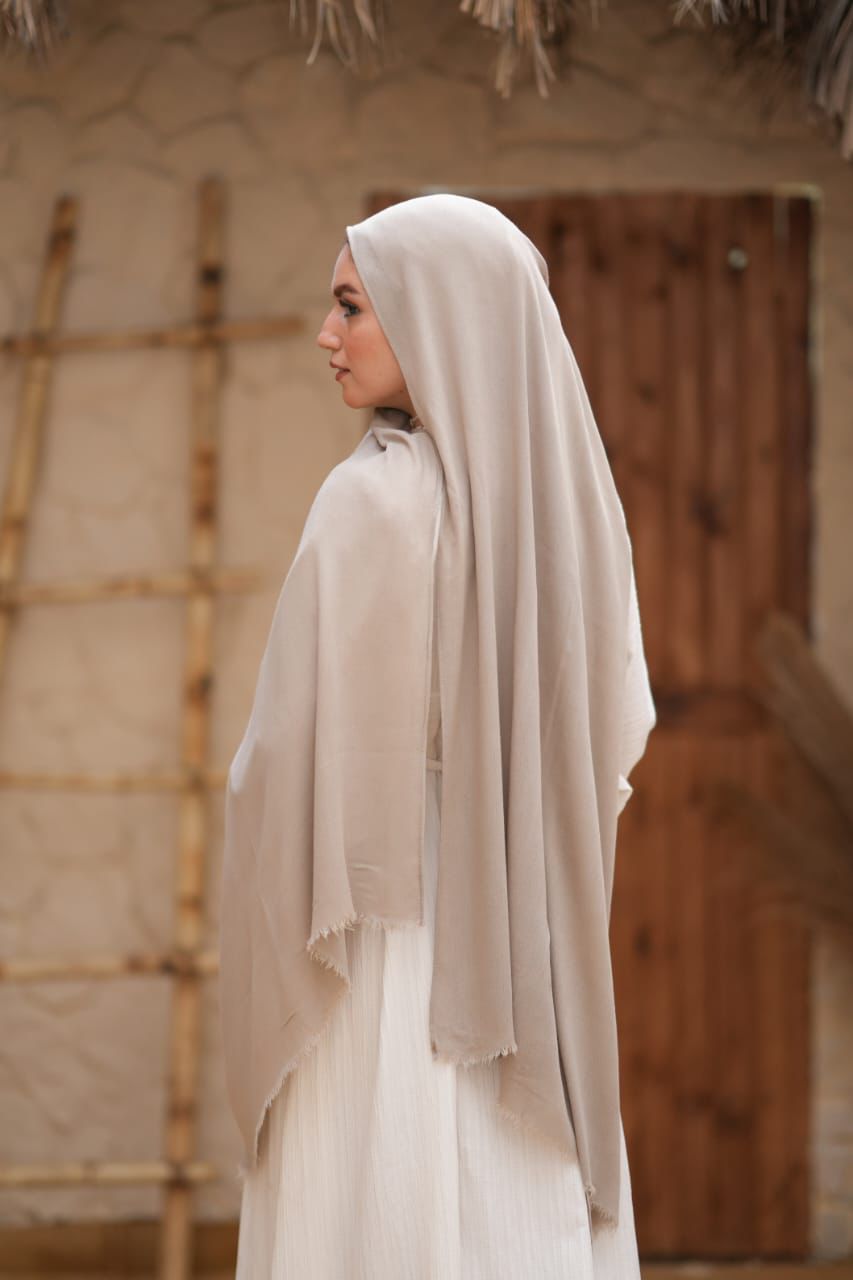 Sponge Cotton Scarf – Classic Beige