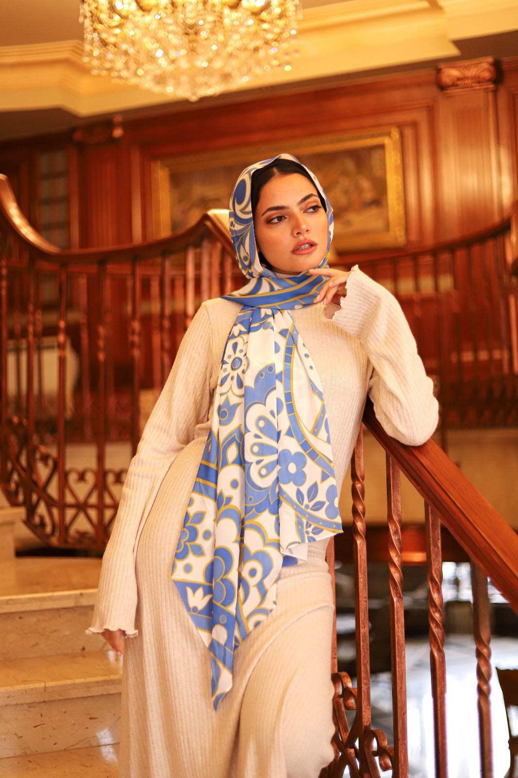 White & blue elegance