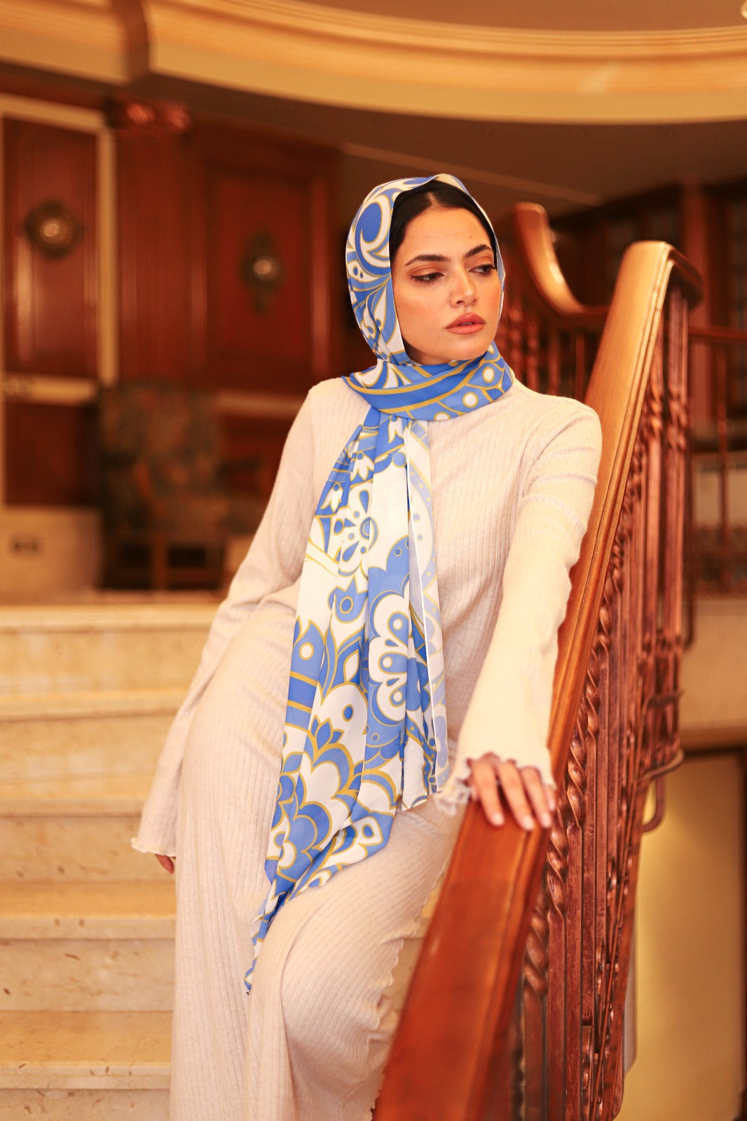 White & blue elegance