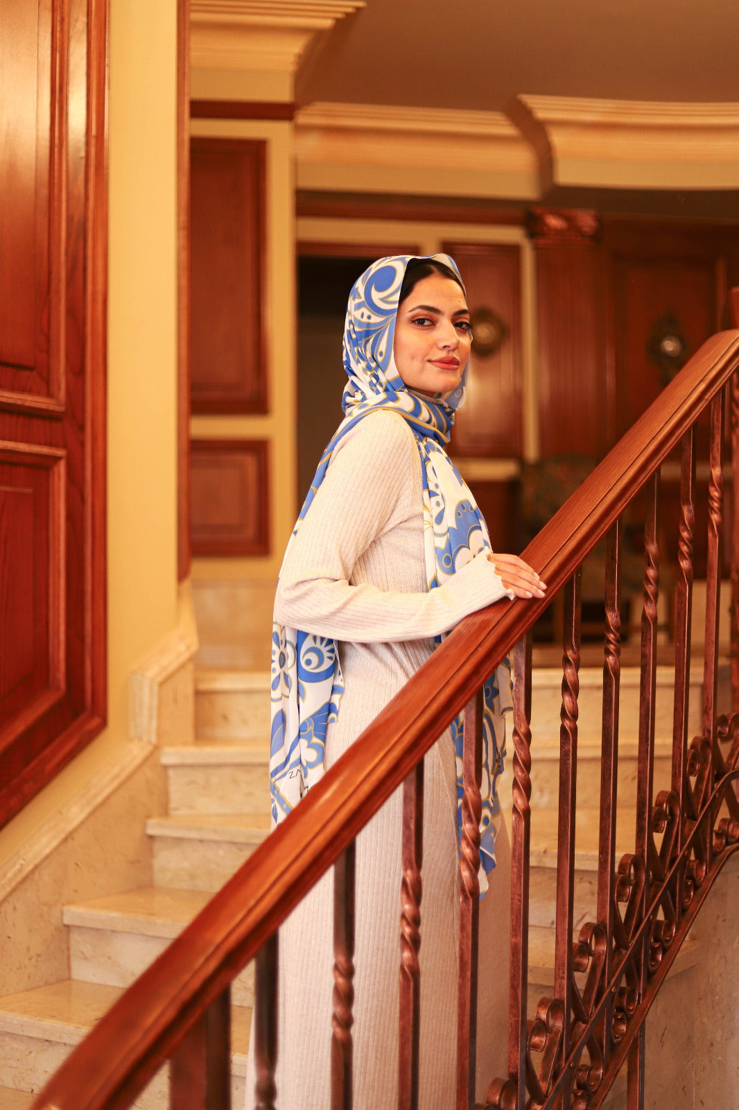White & blue elegance