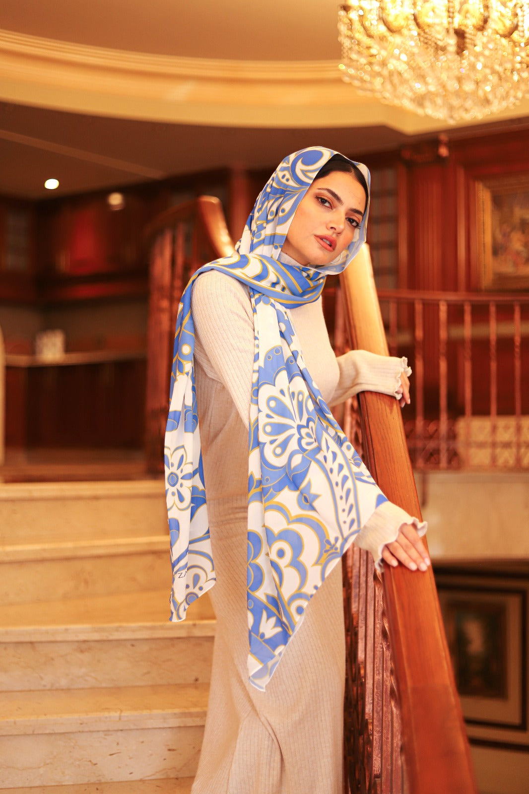 White & blue elegance