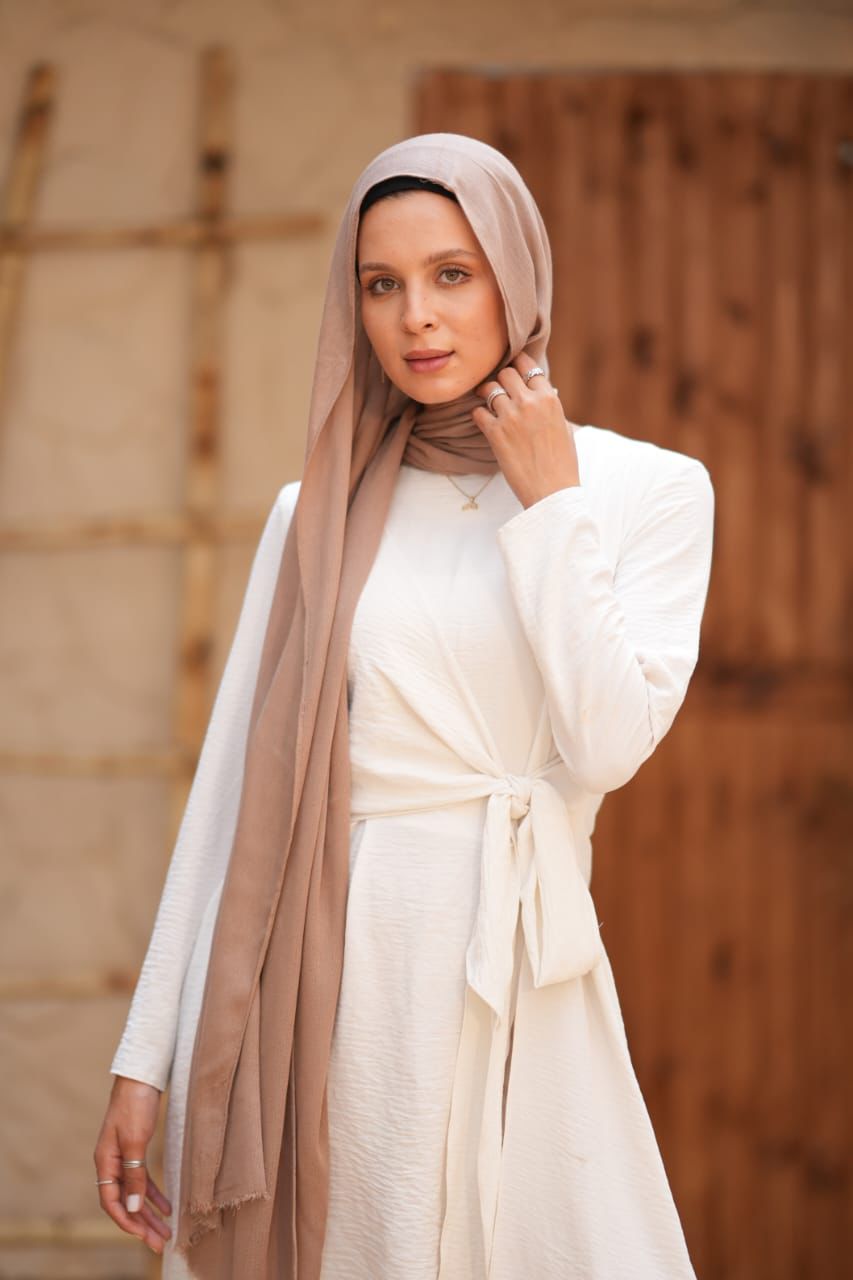 Sponge Cotton Scarf – Caffè Mocha