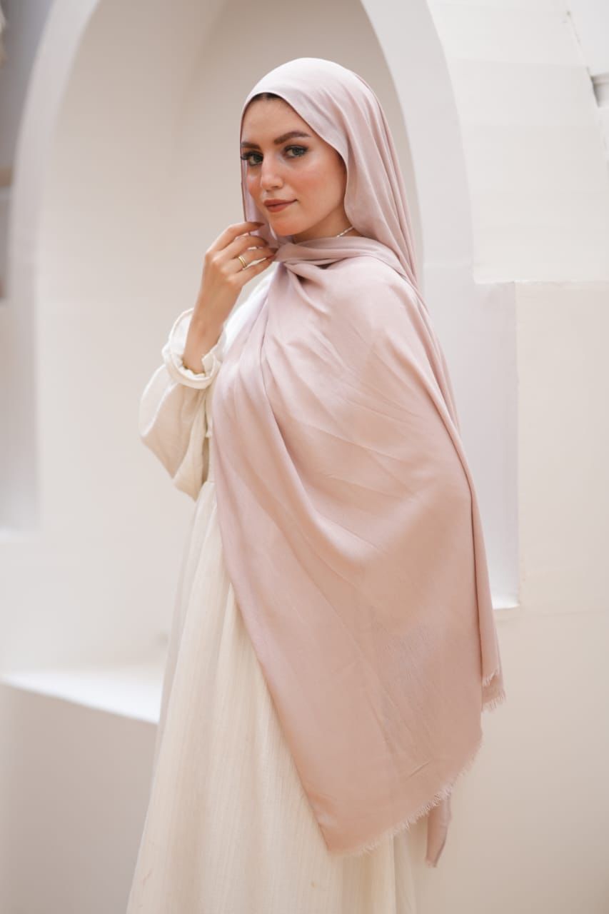 Sponge Cotton Scarf – Natural Nude