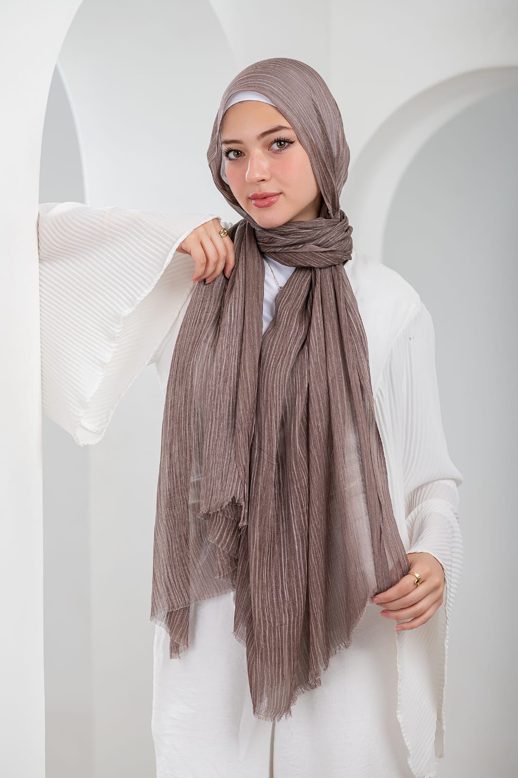Original Ruffled Linen - Mocha mist