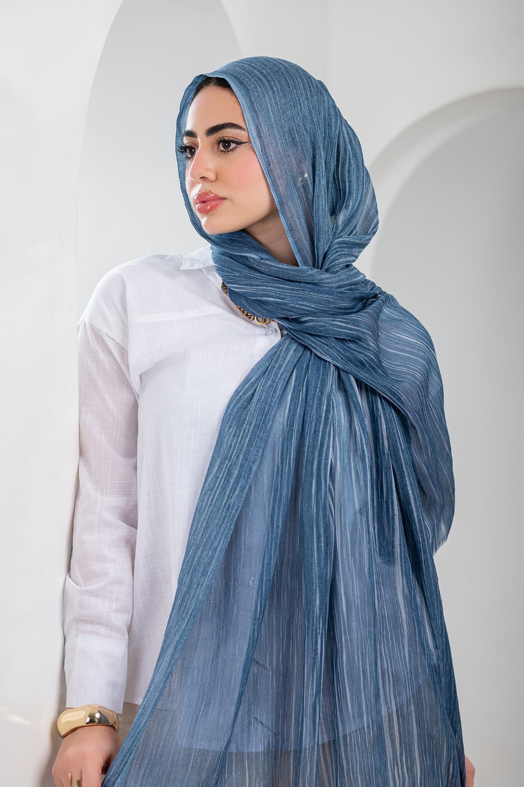 Original Ruffled Linen - Ocean mist