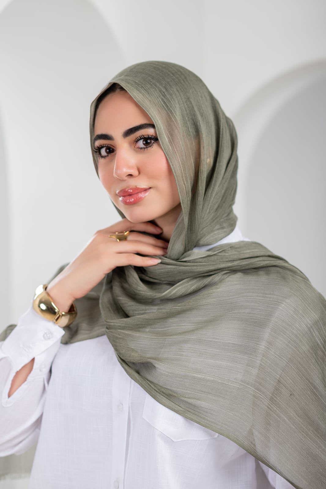 Original Ruffled Linen - Olive